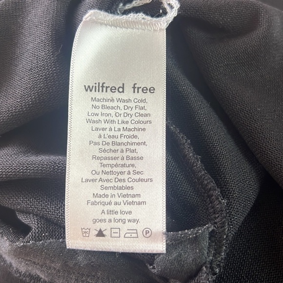 Aritzia Wilfred Free Black Lorelei T-Shirt Mini Dress Size XS - Picture 13 of 17